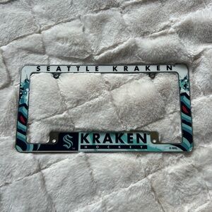 NHL Seattle Kraken License Plate Frame - Blue and Black